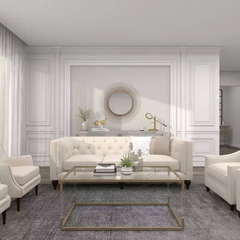 Specchio da parete a stella in metallo da 90 cm oro - Cornice in ferro, nessun assemblaggio, arredamento moderno
