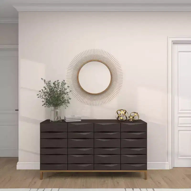 Specchio da parete a stella in metallo da 90 cm oro - Cornice in ferro, nessun assemblaggio, arredamento moderno