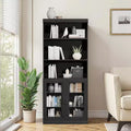 72x31x16 Wood Accent Sideboard Cabinet in Black, Storage Organizer with Adjustable Shelves and Glass Doors for Kitchen Bedroom Living/Dinning Room