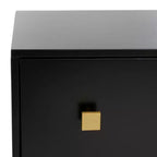 Cassettiera moderna a 4 cassetti - Bianco e oro