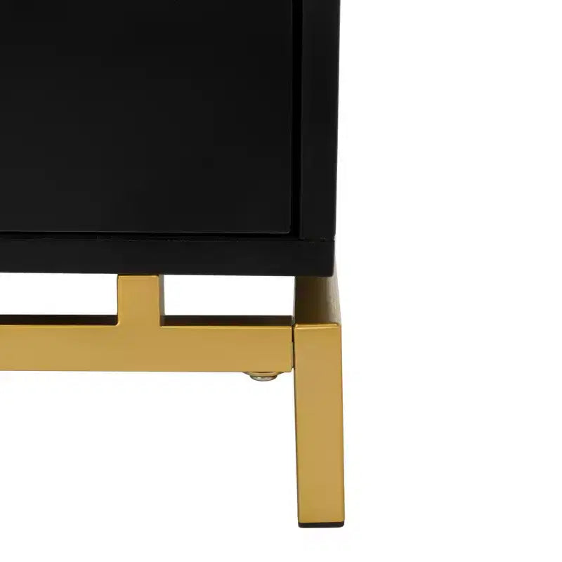 Cassettiera moderna a 4 cassetti - Bianco e oro