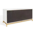 Cassettiera moderna a 4 cassetti - Bianco e oro