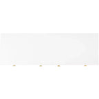 Cassettiera moderna a 4 cassetti - Bianco e oro