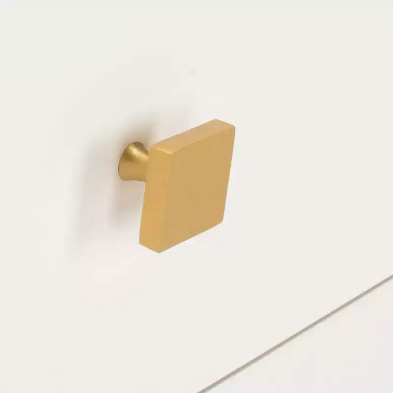 Cassettiera moderna a 4 cassetti - Bianco e oro