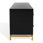 Cassettiera moderna a 4 cassetti - Bianco e oro