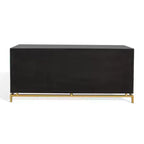 Cassettiera moderna a 4 cassetti - Bianco e oro