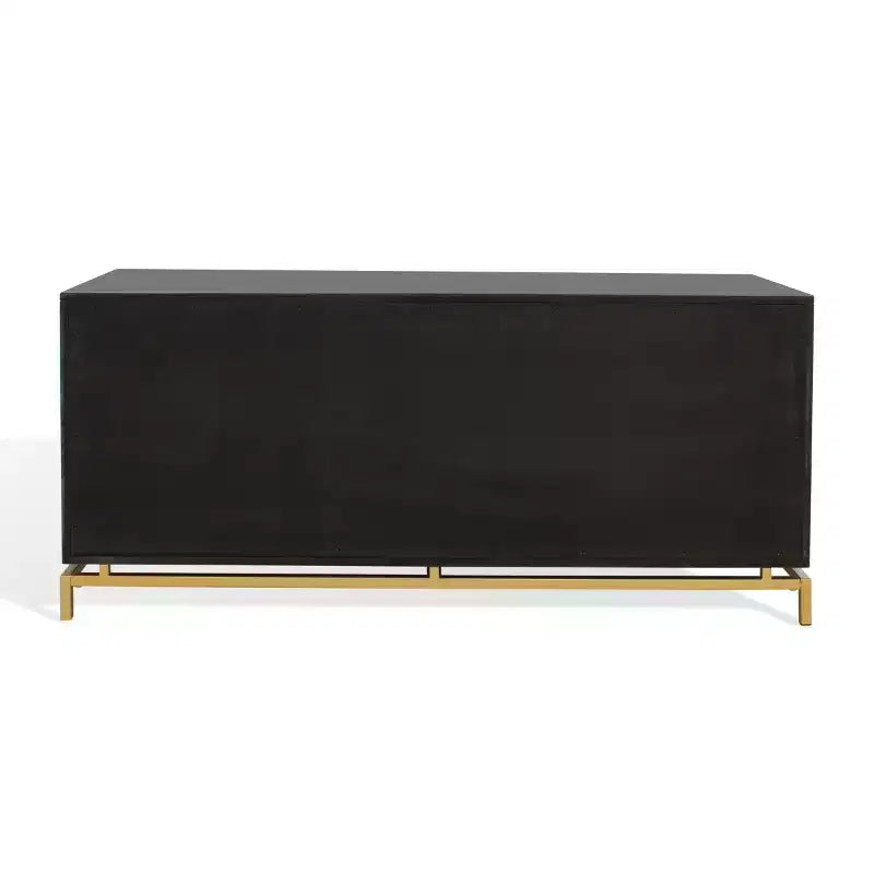 Cassettiera moderna a 4 cassetti - Bianco e oro