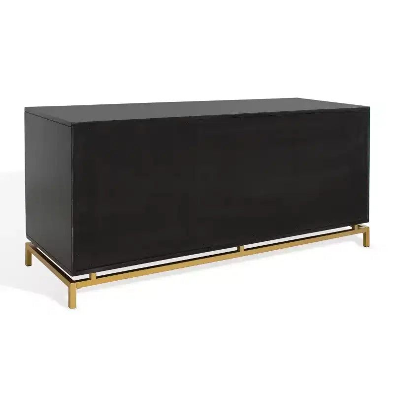 Cassettiera moderna a 4 cassetti - Bianco e oro