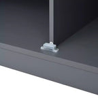Mobile credenza alto moderno da 181 cm autoportante per sala da pranzo con ante e ripiani interni, 2 ripiani regolabili e 8 mensole sulle ante per cucina e soggiorno