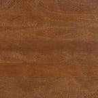 Tavolino da caffè ovale da 38" fatto a mano in legno di mango - Base a sfera e cono rotonda
