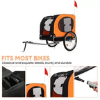 Rimorchio per bici per cani, passeggino da jogging - Convertibile per cani di taglia media/grande, capacità 40 kg, impermeabile, attacco universale per bici da 20-29 pollici