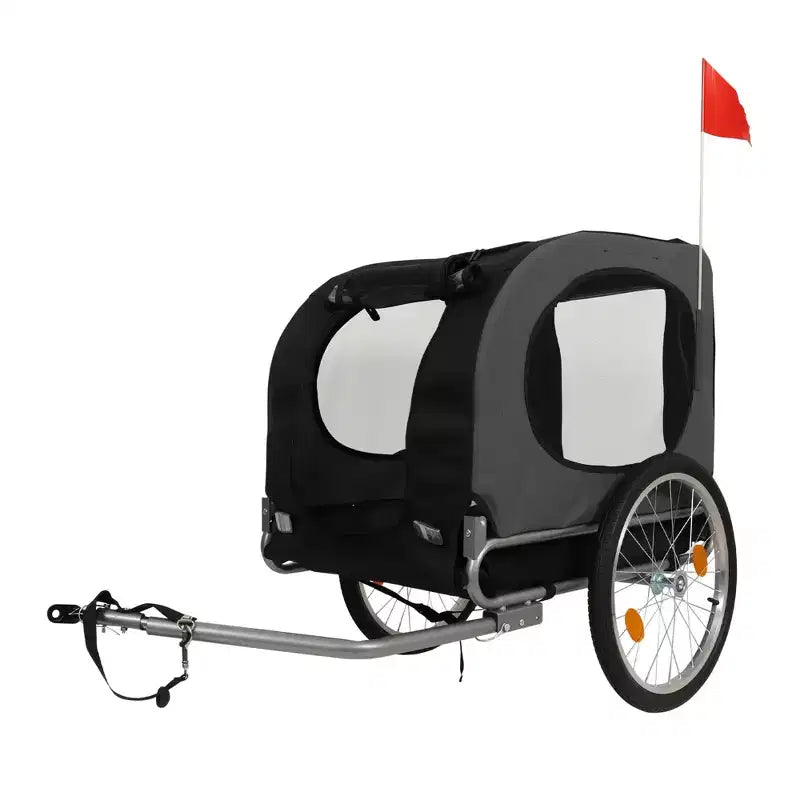 Dog Bike Trailer, Jogging Stroller - Convertible for Medium Large Dogs, 88Lbs Capacity, Waterproof, Universal Hitch for 20-29 Bikes