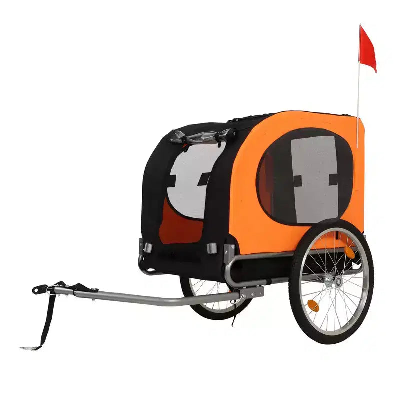 Rimorchio per bici per cani, passeggino da jogging - Convertibile per cani di taglia media/grande, capacità 40 kg, impermeabile, attacco universale per bici da 20-29 pollici
