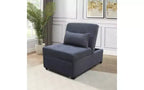 4 in 1 Adjustable Footstool Bed Stool Guest Sofa Chair, Modern Sleeper Sofa Guest Bed with Adjustable Backrest and Pillow