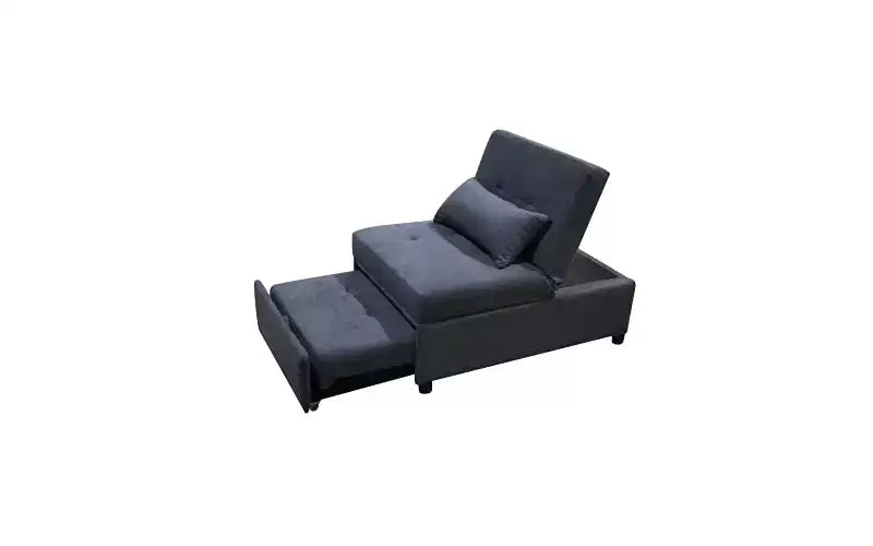 Sgabello poggiapiedi regolabile 4 in 1, sgabello da letto, sedia divano per gli ospiti, divano letto moderno per gli ospiti con schienale regolabile e cuscino
