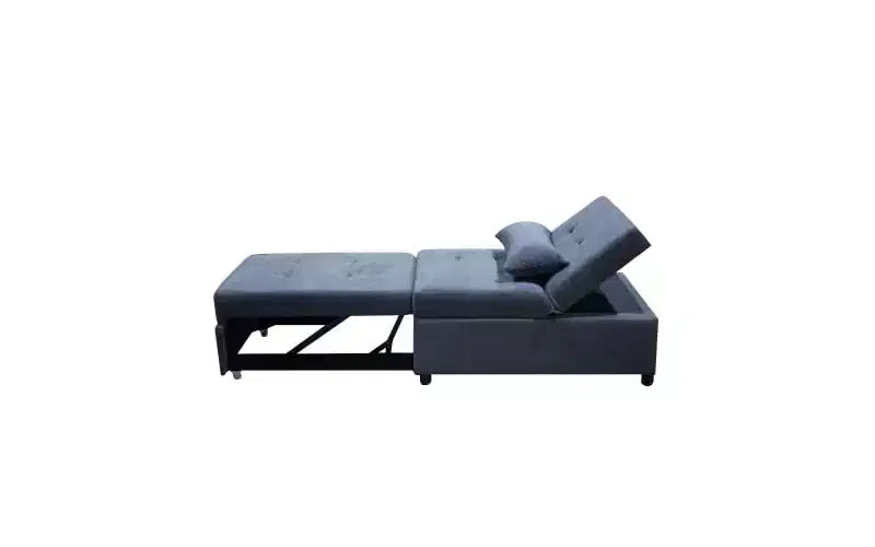 Sgabello poggiapiedi regolabile 4 in 1, sgabello da letto, sedia divano per gli ospiti, divano letto moderno per gli ospiti con schienale regolabile e cuscino