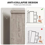 Cassettiera per camera da letto con 7 cassetti, cassettiera in legno per armadio, cassettiera portaoggetti per corridoio, soggiorno e ufficio
