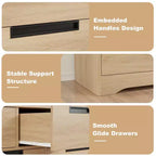 Cassettiera per camera da letto con 7 cassetti, cassettiera in legno per armadio, cassettiera portaoggetti per corridoio, soggiorno e ufficio