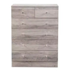 Cassettiera a 6 cassetti in truciolato grigio da 66 cm (25,98 pollici) di larghezza