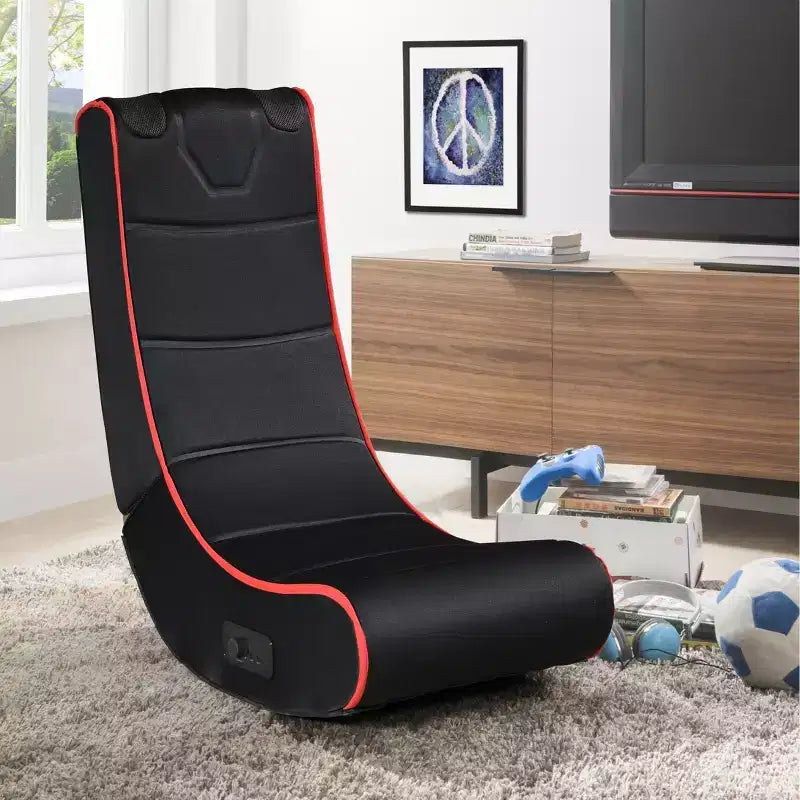 GDFStudio Claudia Bluetooth Floor Foldable Gaming Chair with Built-in Speakers
