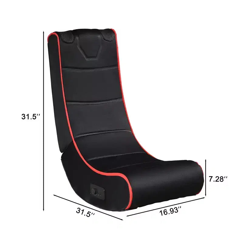 Sedia da gaming pieghevole da pavimento con Bluetooth e altoparlanti integrati