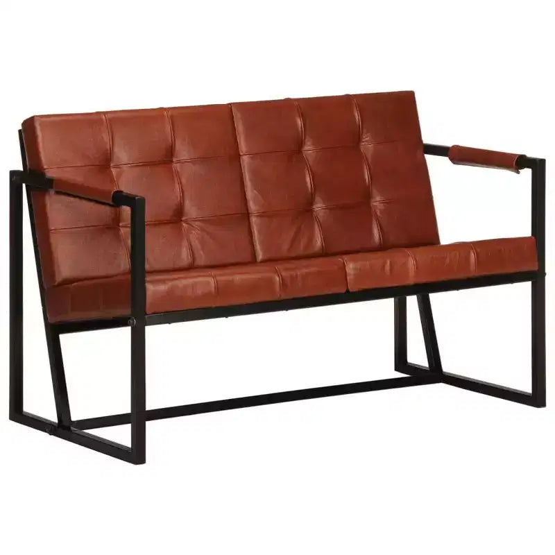 vidaXL Sofa Real goat leather in Durable