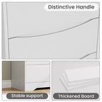 Comò a 3 cassetti per camera da letto, cassettiera in legno alta 75 cm, comodino con cassetti, organizer per vestiti per camera da letto, corridoio