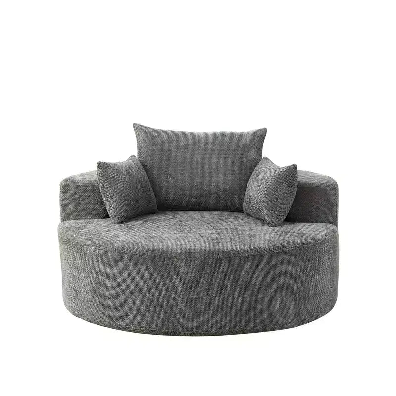 Poltrona letto moderna in peluche, nessuna necessità di montaggio, divano singolo accogliente per soggiorno e camera da letto