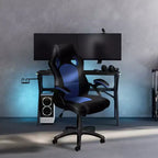 Sedia da gaming con braccioli regolabili, girevole e reclinabile