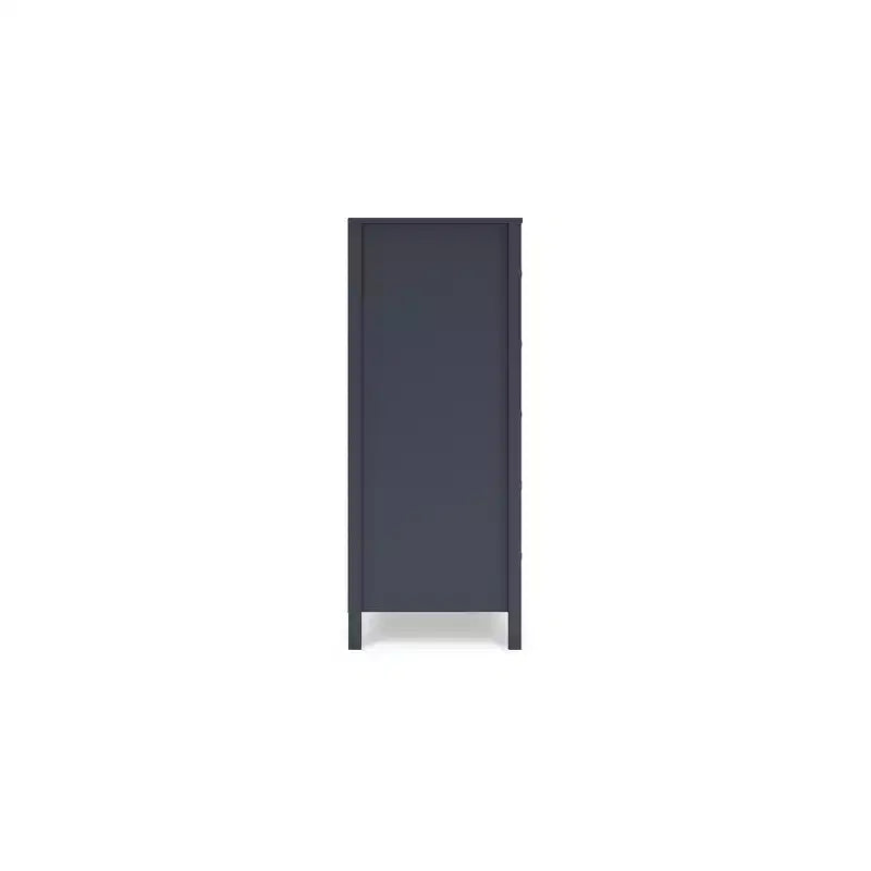 Cassettiera Alta a 5 Cassetti, Blu Navy