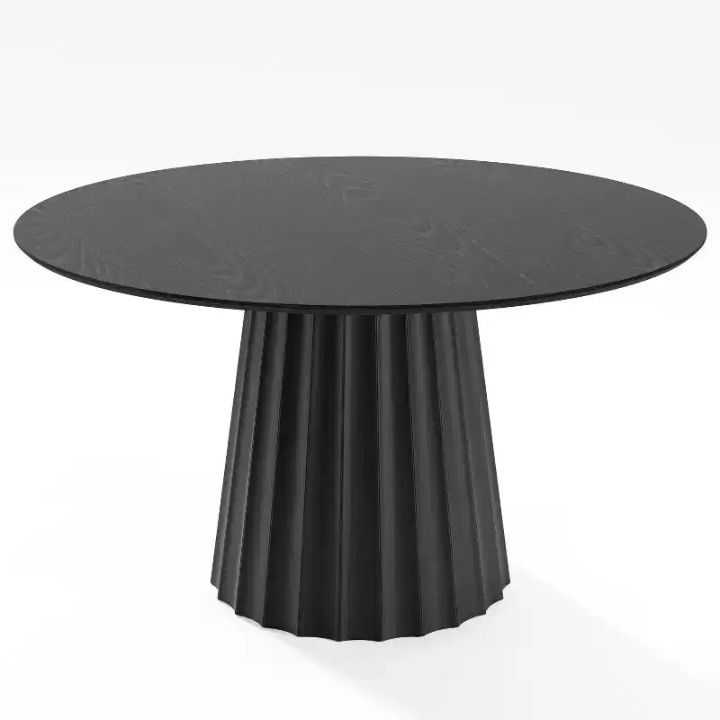 Tavolo da pranzo rotondo di metà secolo, tavolo da cucina in legno per 4 persone - 132 cm