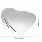 Set di 4 piccoli specchi decorativi autoadesivi - Disponibili in 8 forme uniche