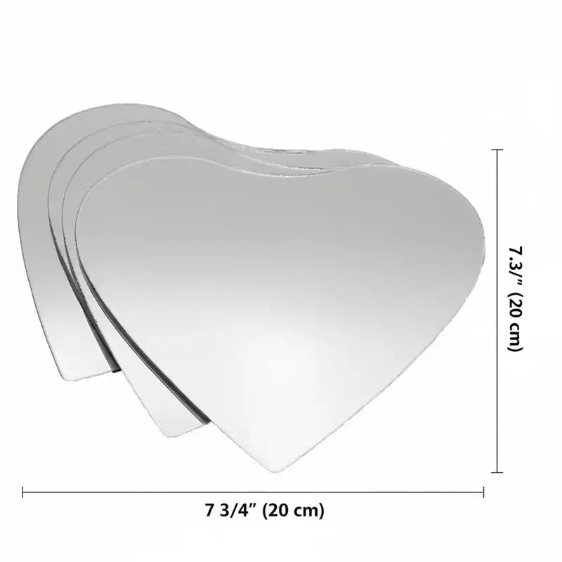 Set di 4 piccoli specchi decorativi autoadesivi - Disponibili in 8 forme uniche