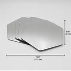 Set di 4 piccoli specchi decorativi autoadesivi - Disponibili in 8 forme uniche