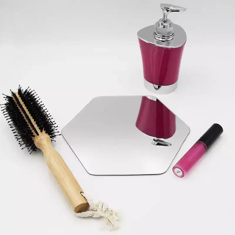 Set di 4 piccoli specchi decorativi autoadesivi - Disponibili in 8 forme uniche