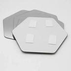 Set di 4 piccoli specchi decorativi autoadesivi - Disponibili in 8 forme uniche