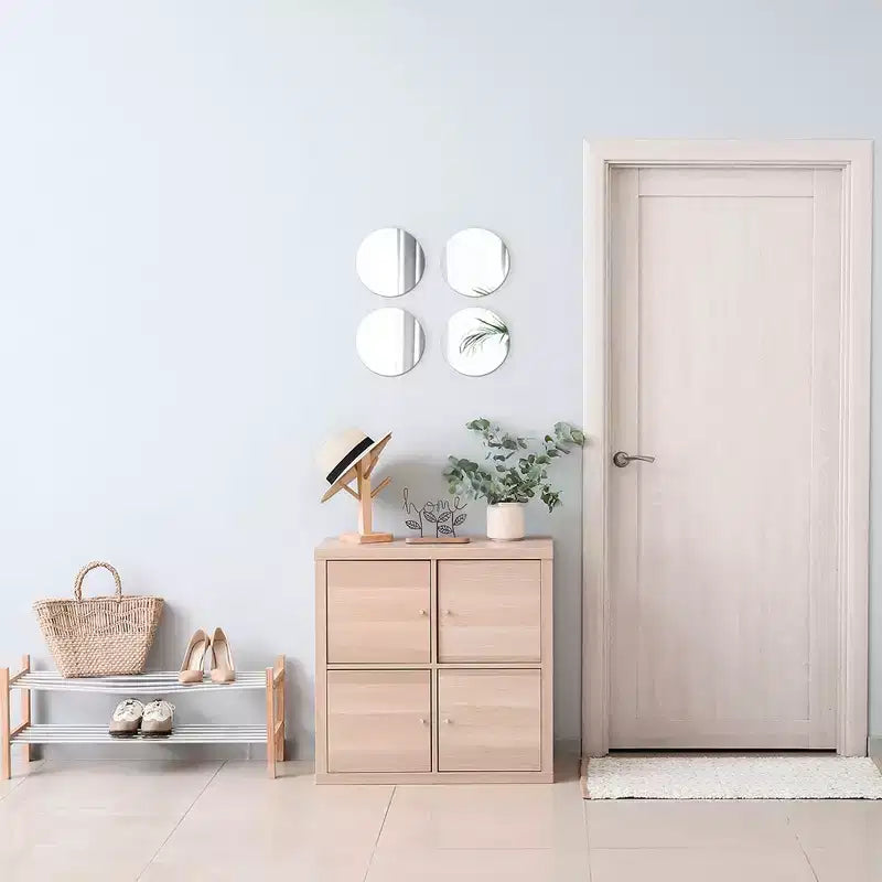 Set di 4 piccoli specchi decorativi autoadesivi - Disponibili in 8 forme uniche