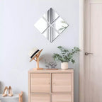 Set di 4 piccoli specchi decorativi autoadesivi - Disponibili in 8 forme uniche