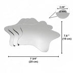 Set di 4 piccoli specchi decorativi autoadesivi - Disponibili in 8 forme uniche