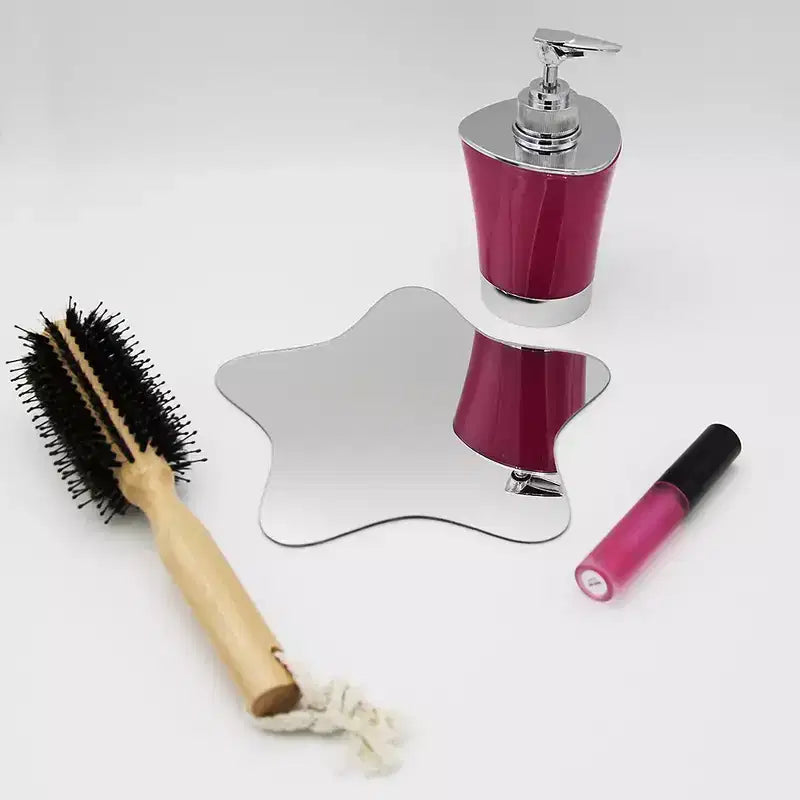 Set di 4 piccoli specchi decorativi autoadesivi - Disponibili in 8 forme uniche