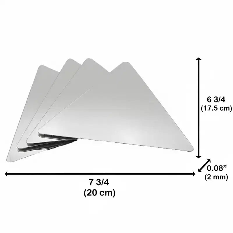 Set di 4 piccoli specchi decorativi autoadesivi - Disponibili in 8 forme uniche