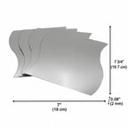Set di 4 piccoli specchi decorativi autoadesivi - Disponibili in 8 forme uniche