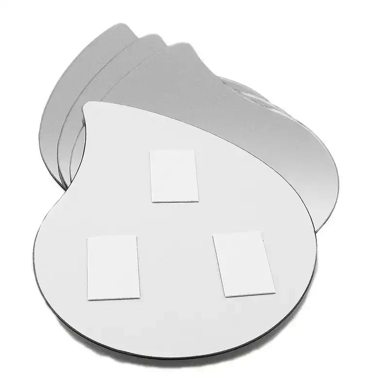 Set di 4 piccoli specchi decorativi autoadesivi - Disponibili in 8 forme uniche