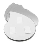 Set di 4 piccoli specchi decorativi autoadesivi - Disponibili in 8 forme uniche