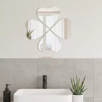 Set di 4 piccoli specchi decorativi autoadesivi - Disponibili in 8 forme uniche