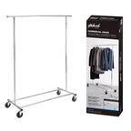J&V TEXTILES Adjustable Rolling Garment Rack