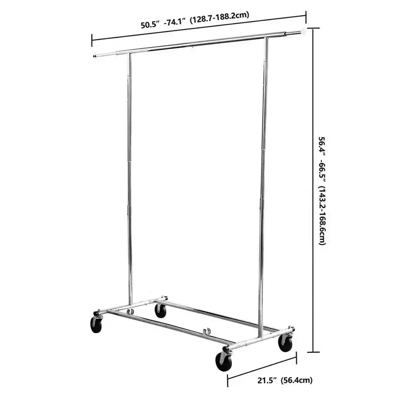 Stand Appendiabiti Telescopico con Ruote